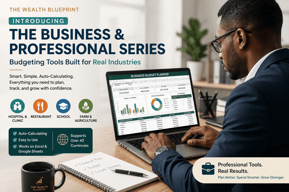 Introducing the Business &amp; Professional Series: Budgeting Tools Built for Real Industries