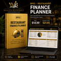 Restaurant Finance Planner | Auto-Calculating P&L & Cost-Control Excel Template | Food Cost & Labor Tracker