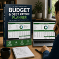 Budget & Debt Payoff Planner – Excel Spreadsheet