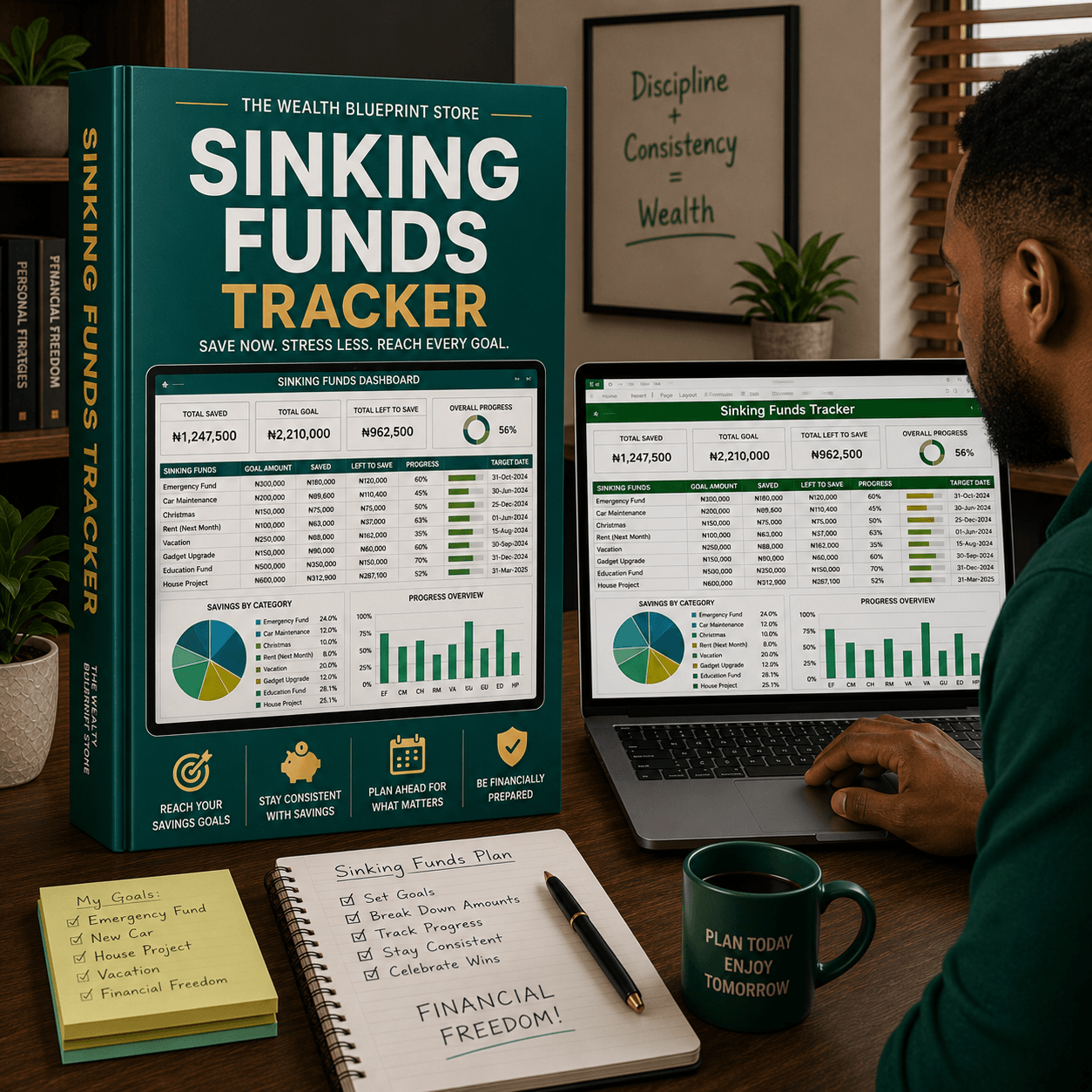 Sinking Funds Tracker – Excel Spreadsheet