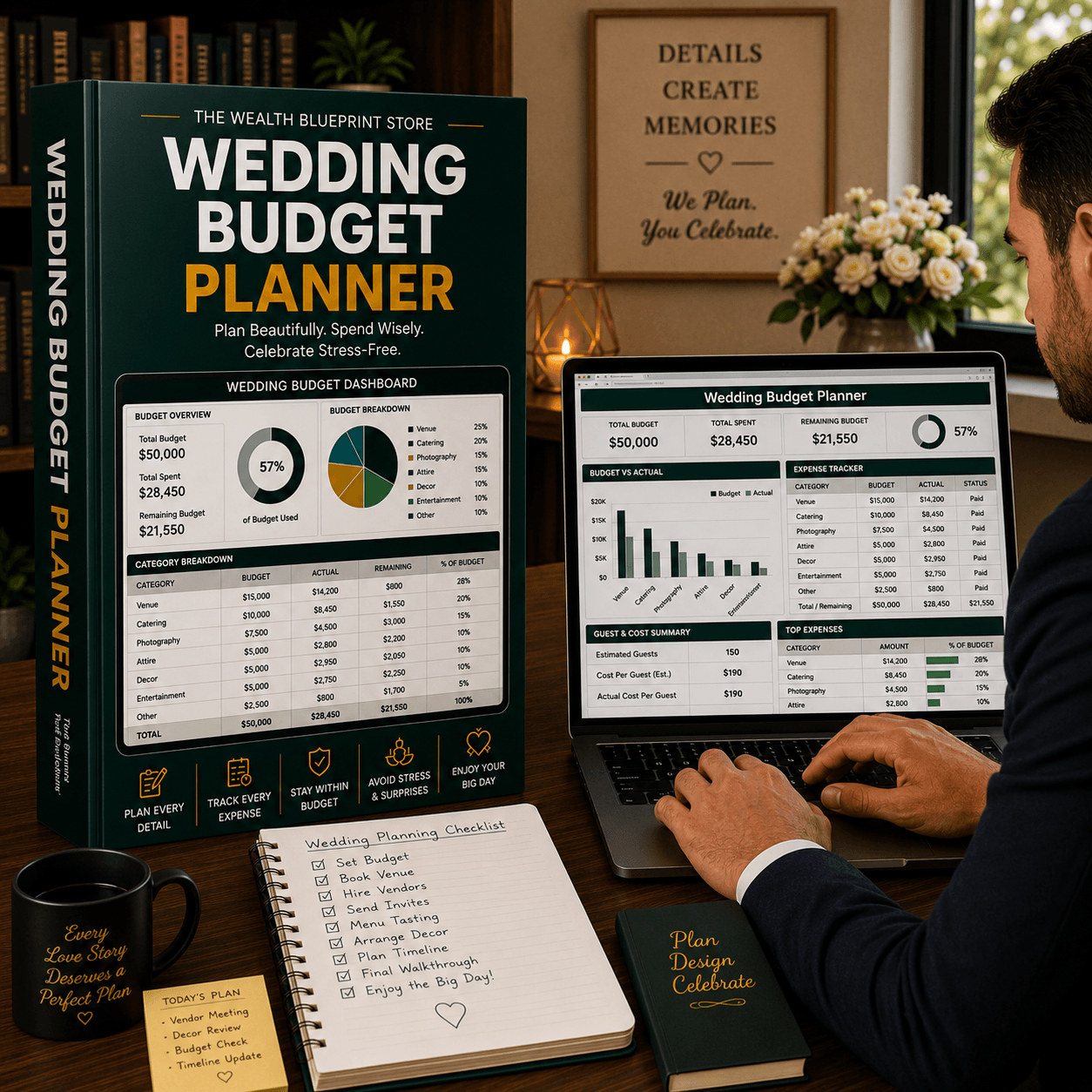 Wedding Budget Planner – Excel Spreadsheet